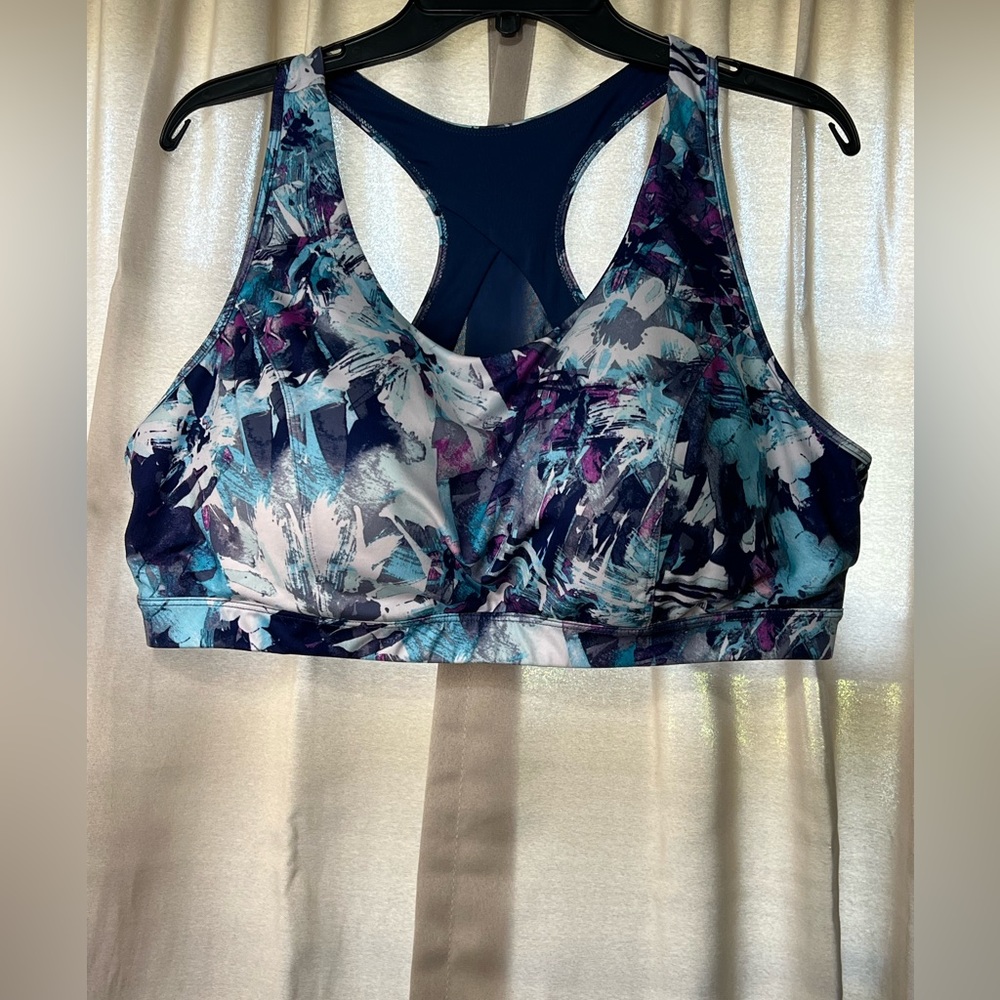 Tek Gear Multi-Colored Light Support Sports Bra